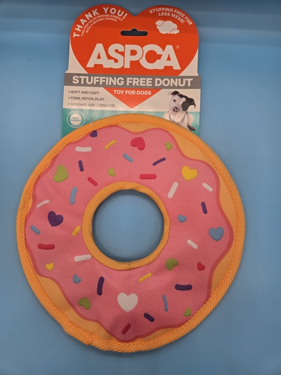 Source Unknown Other - ASPCA Pink Sprinkles Stuffing-Free Donut Dog Toy